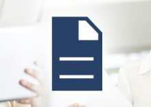Man on Tablet and Woman Holding Paper