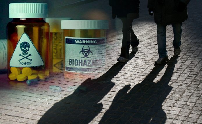 Poisonous Drugs and the Shadows of People Walking