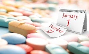 New Year Calendar with Pills