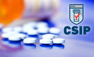 CSIP Logo with blue tablets