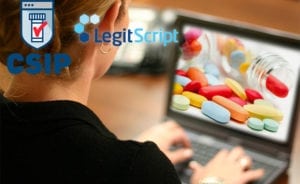 CSIP - LegitScript logo with computer